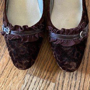Talbots velvet scroll pumps women size 7.5